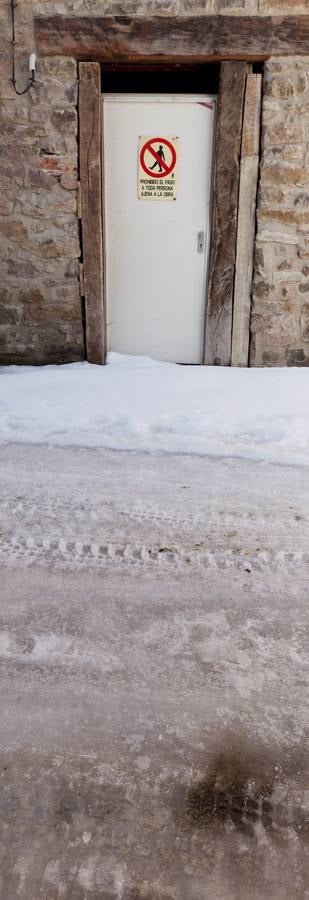 Las calles se hielan en Muro en Cameros