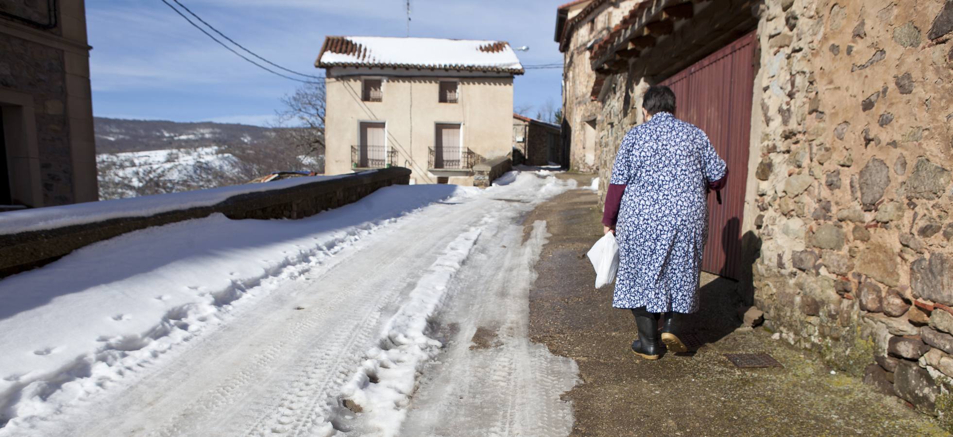 Las calles se hielan en Muro en Cameros