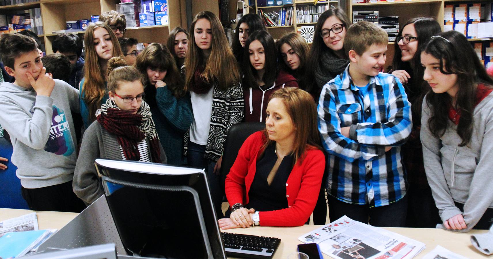 Visita de los alumnos del IES Escultor Daniel