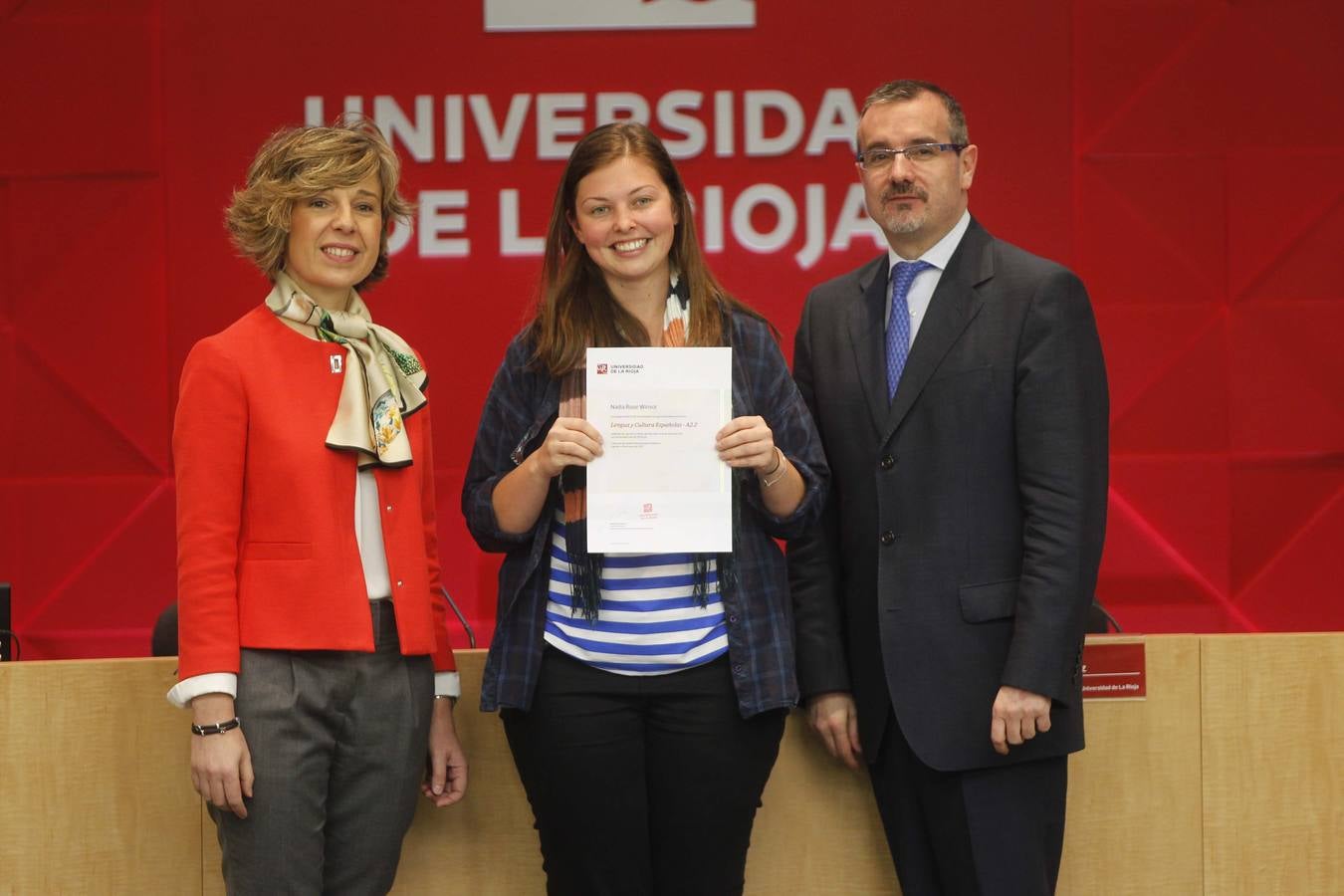 Entrega de diplomas y clausura en la UR del Curso de Lengua y Cultura Española