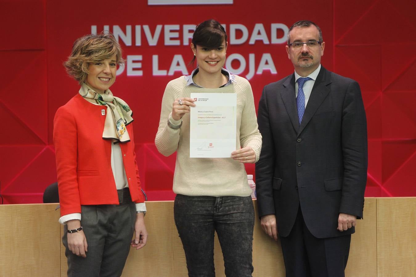 Entrega de diplomas y clausura en la UR del Curso de Lengua y Cultura Española