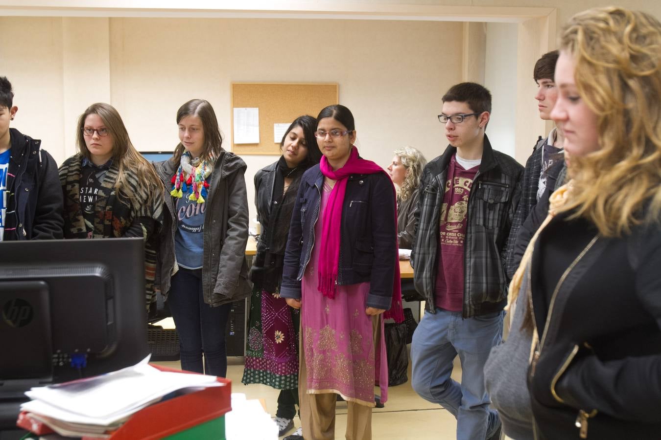 Visita de los alumnos de Jesuitas