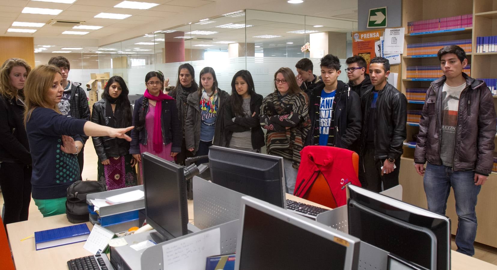 Visita de los alumnos de Jesuitas
