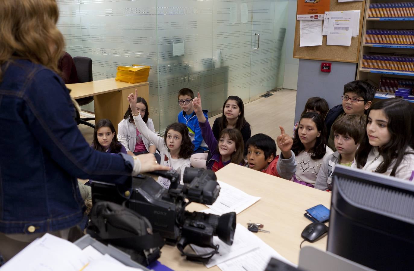 Los alumnos de 5º de primaria del Colegio Milenario de La Lengua visitan la multimedia de Diario LA RIOJA