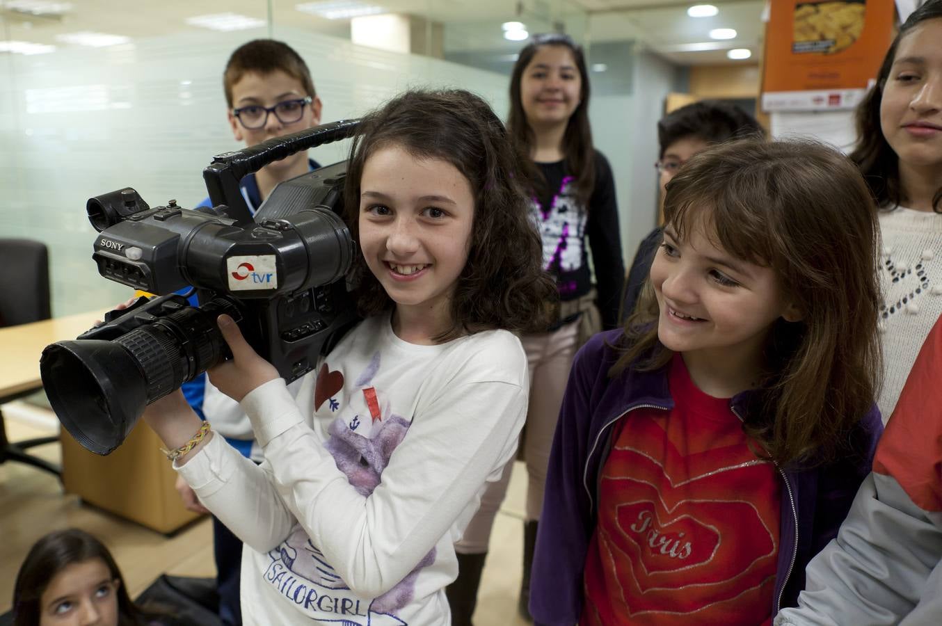 Los alumnos de 5º de primaria del Colegio Milenario de La Lengua visitan la multimedia de Diario LA RIOJA