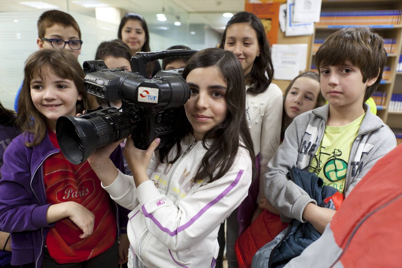 Los alumnos de 5º de primaria del Colegio Milenario de La Lengua visitan la multimedia de Diario LA RIOJA