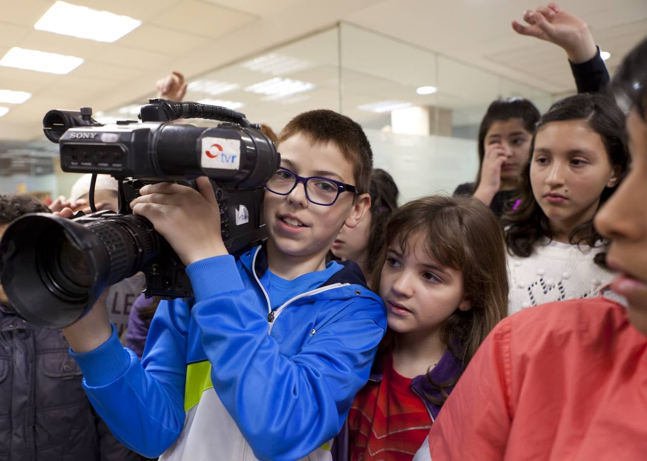 Los alumnos de 5º de primaria del Colegio Milenario de La Lengua visitan la multimedia de Diario LA RIOJA