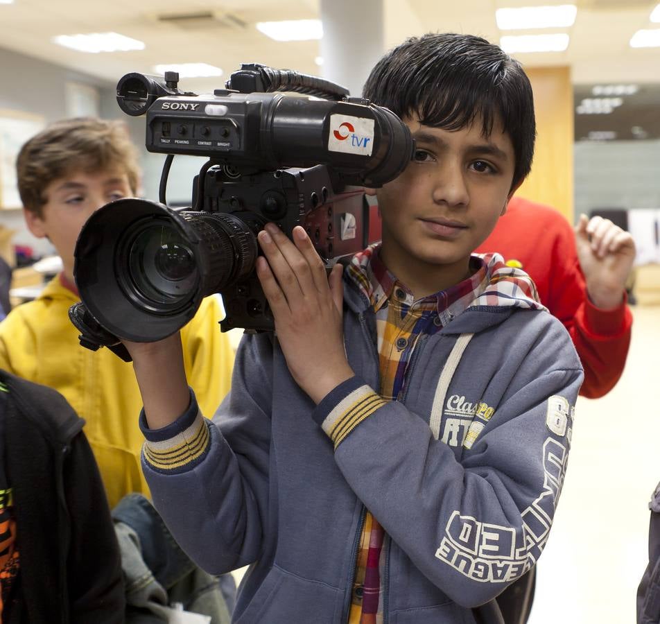 Los alumnos de 5º de primaria del Colegio Milenario de La Lengua visitan la multimedia de Diario LA RIOJA