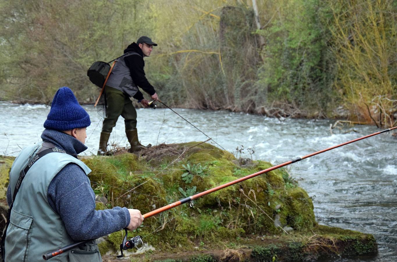 Primera jornada de pesca en La Rioja