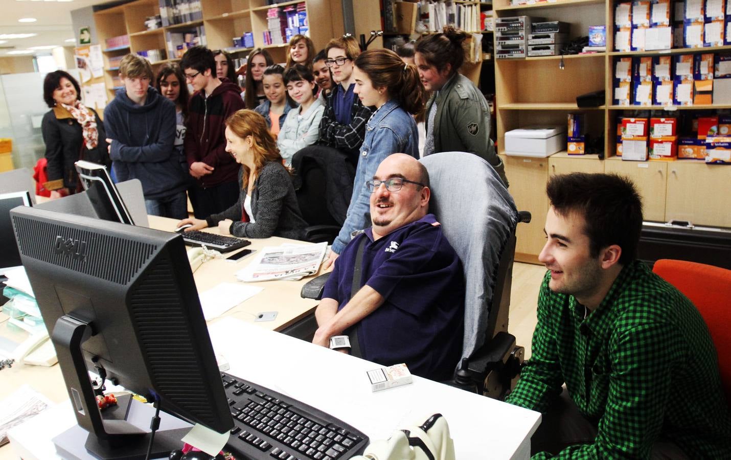 Los alumnos de 2º D de la ESO de Sagasta visitan la multimedia de Diario LA RIOJA
