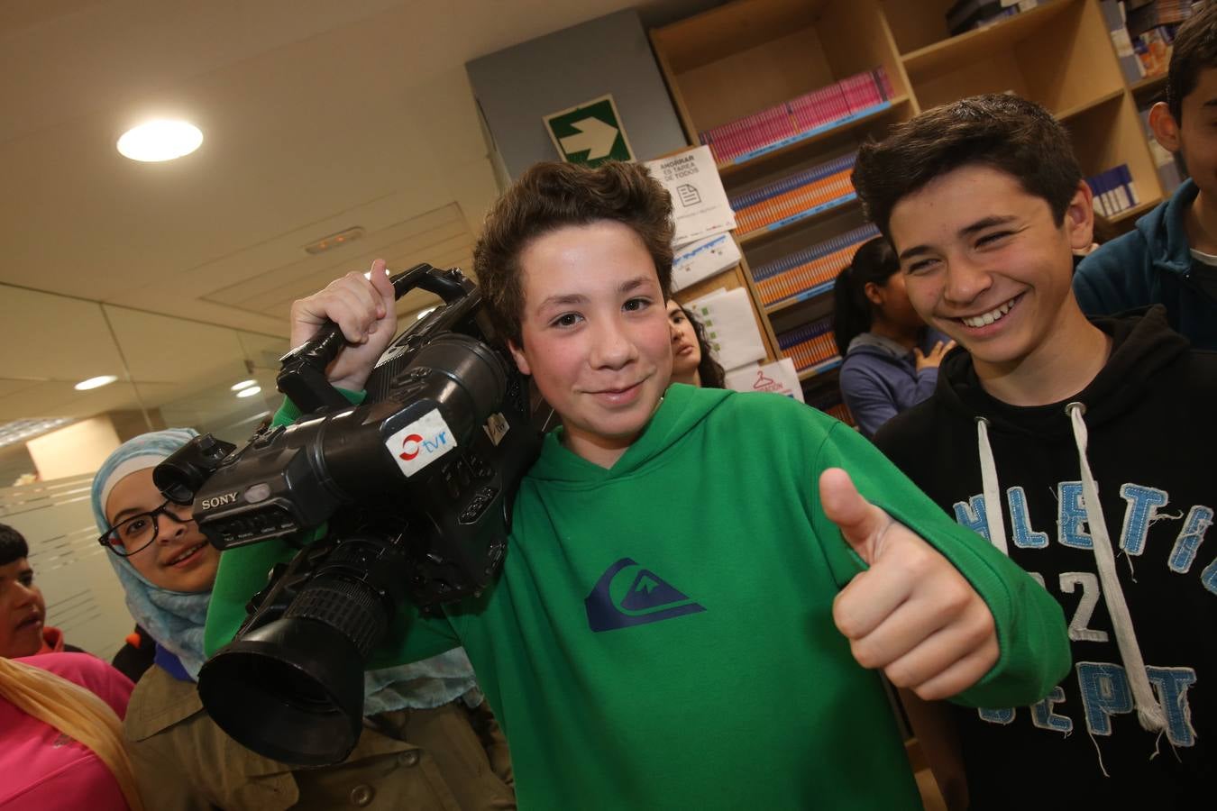 Los alumnos de 2º B de la ESO del Sagasta visitan la multimedia de Diario LA RIOJA