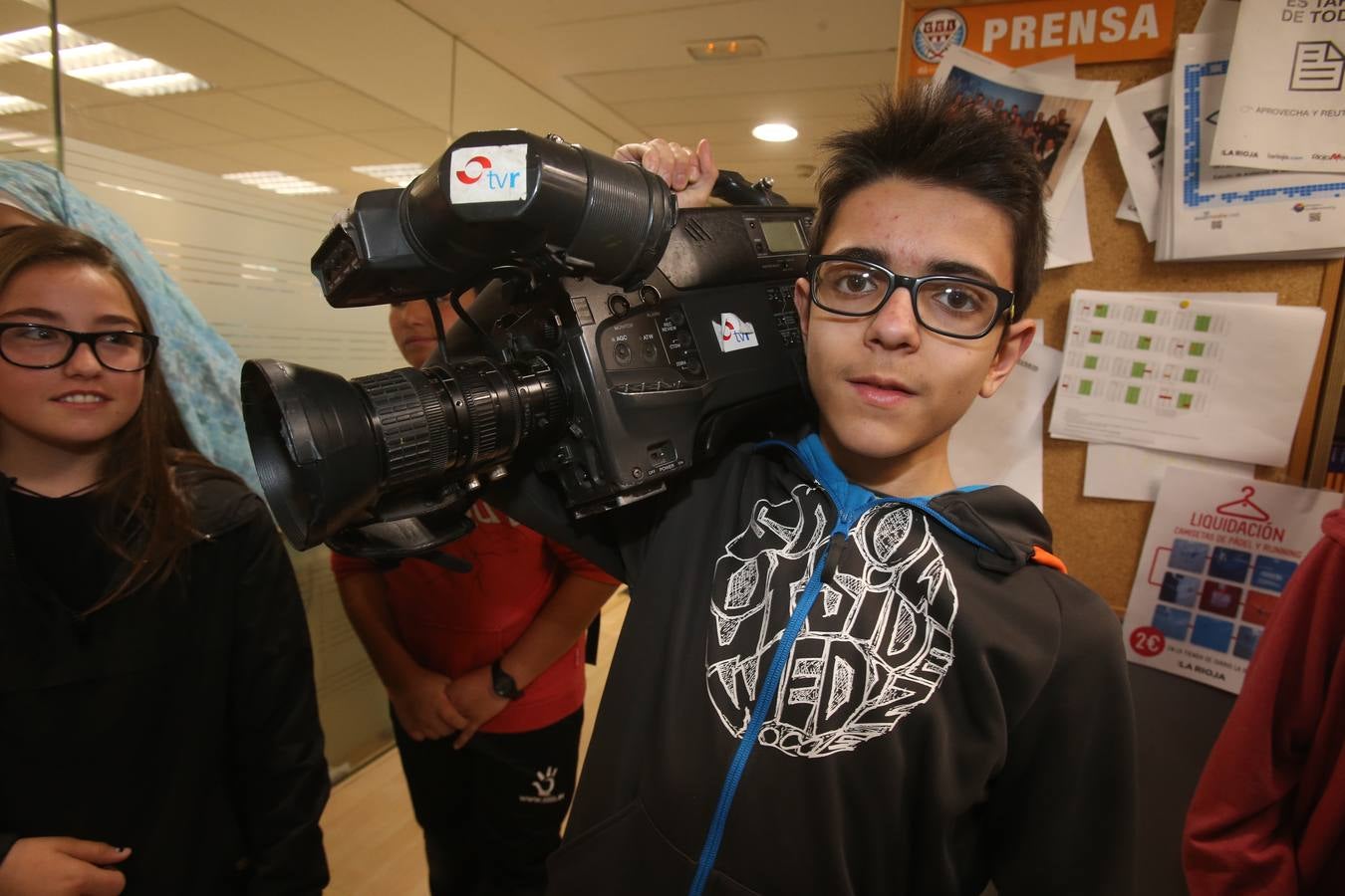 Los alumnos de 2º B de la ESO del Sagasta visitan la multimedia de Diario LA RIOJA