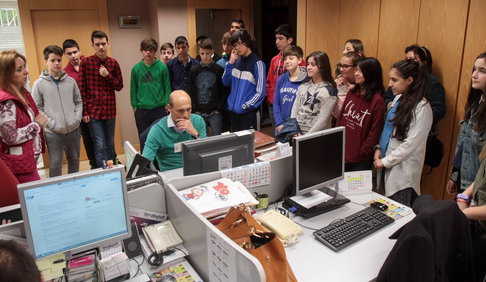 Alumnos del Sagasta visitan Diario LA RIOJA