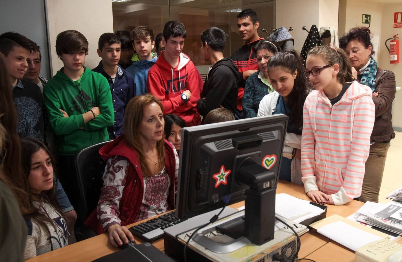 Alumnos del Sagasta visitan Diario LA RIOJA