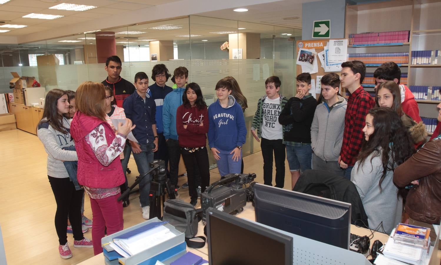 Alumnos del Sagasta visitan Diario LA RIOJA