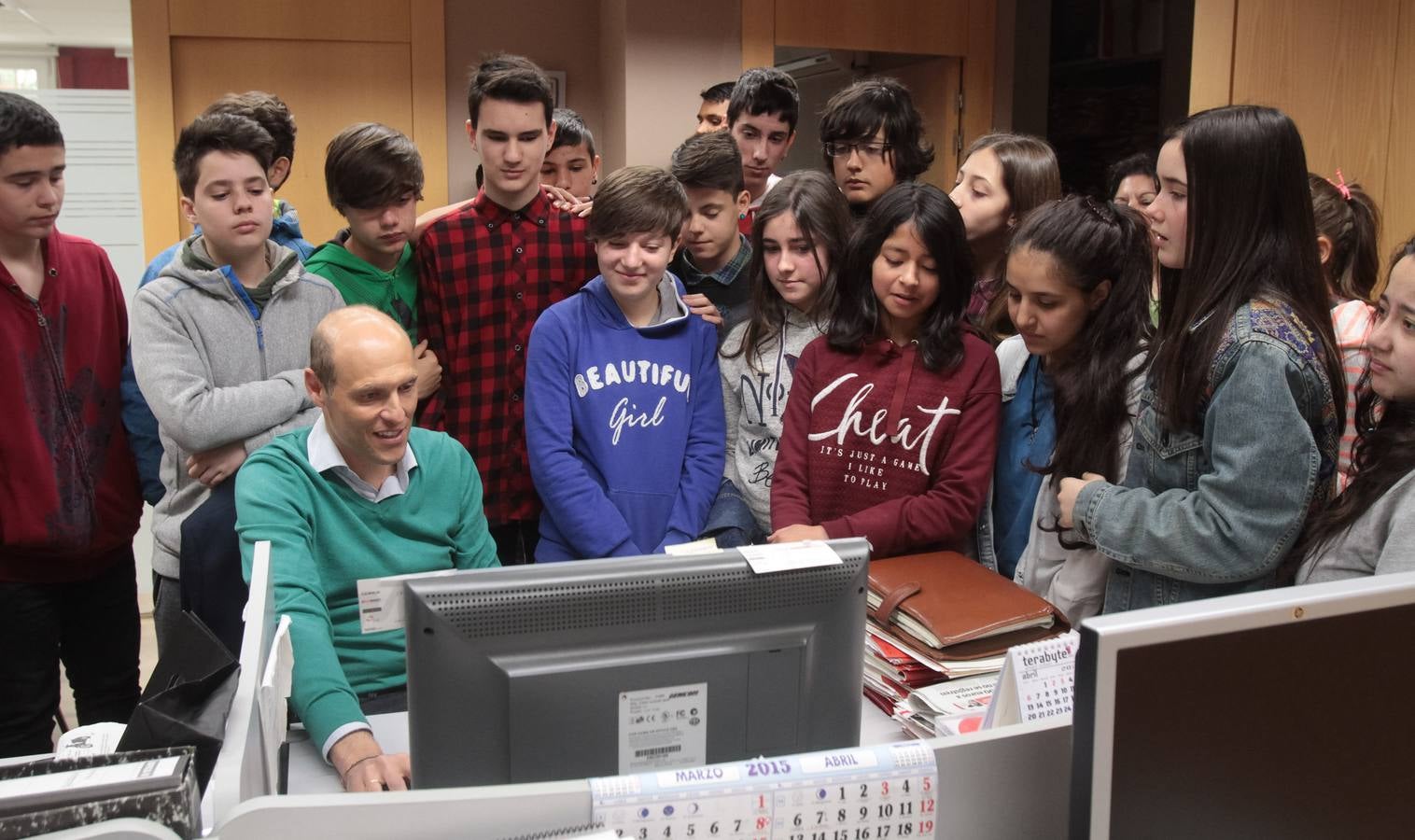 Alumnos del Sagasta visitan Diario LA RIOJA