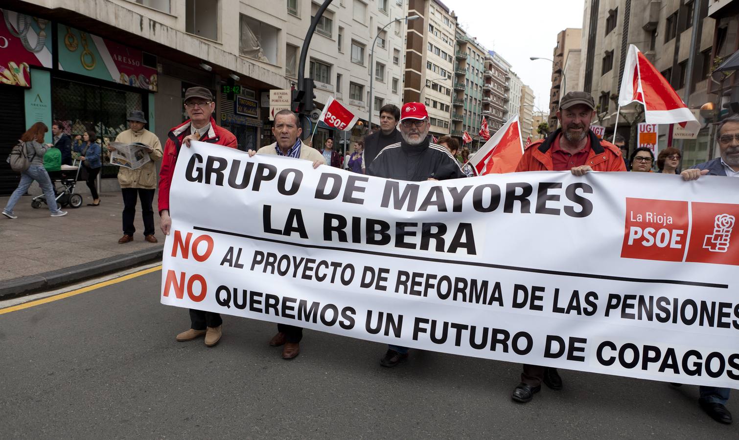 Manifestación del Primero de Mayo en Logroño