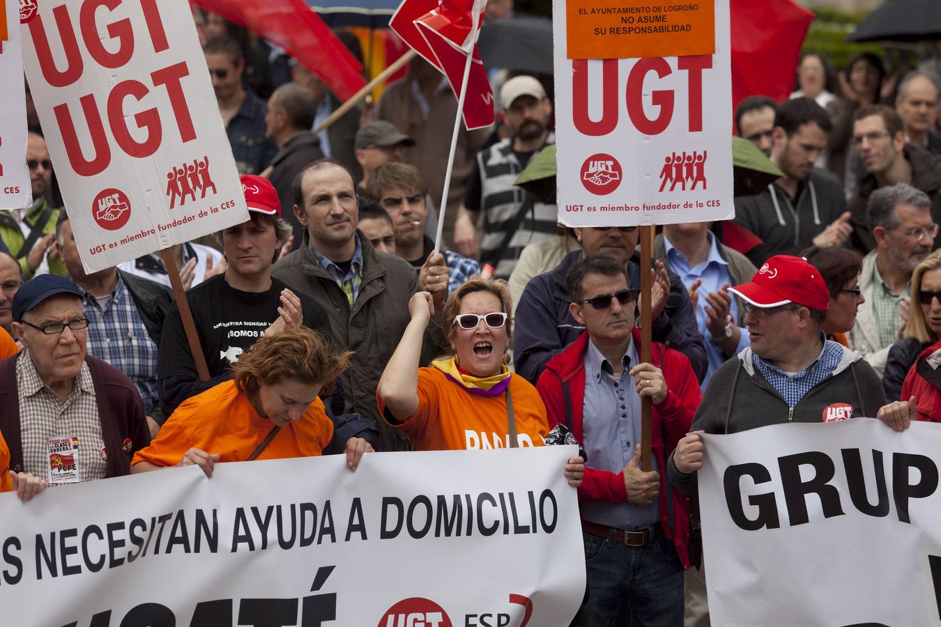 Manifestación del Primero de Mayo en Logroño