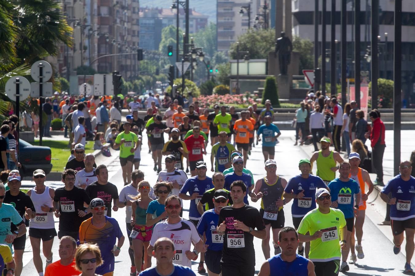 Media Maratón de La Rioja: La salida y la carrera por las calles logroñesas
