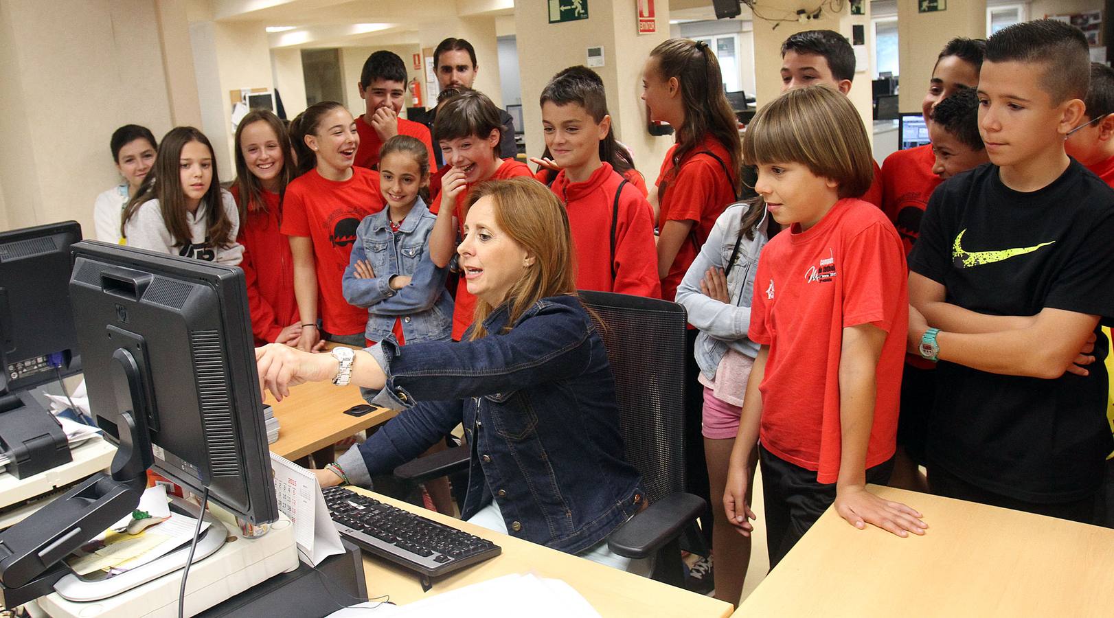 Los alumnos de 6 º C del Colegio Las Gaunas de Logroño visitan la multimedia de Diario LA RIOJA