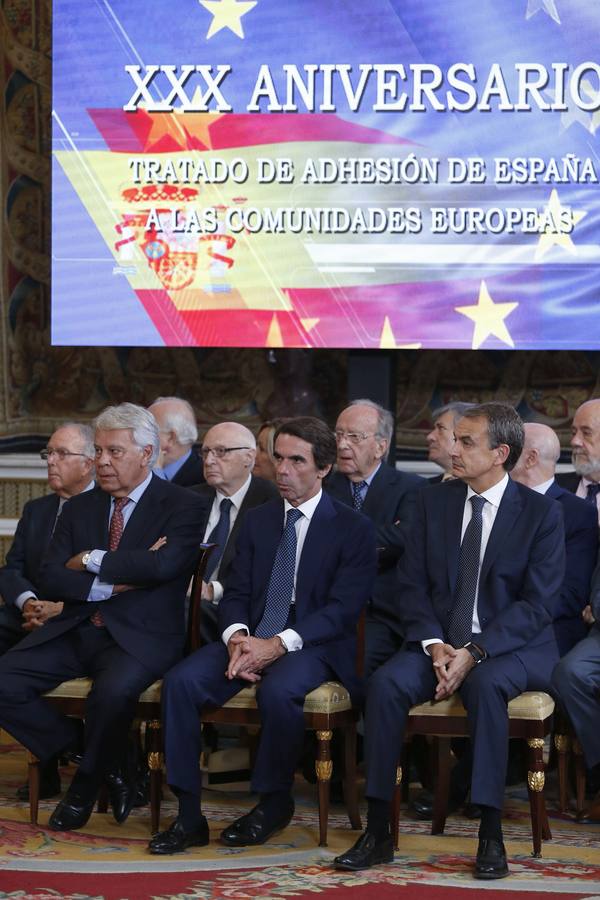 El Palacio Real acoge la celebración del treinta aniversario de la firma del Tratado de Adhesión de España a las Comunidades Europeas