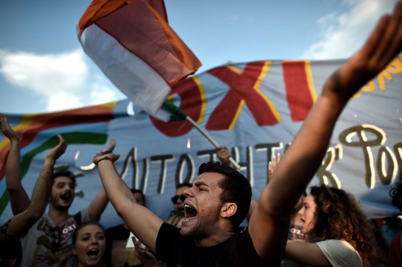 Cerca de 17.000 personas se manifestan a favor del &#039;No&#039; en el referéndum en Grecia