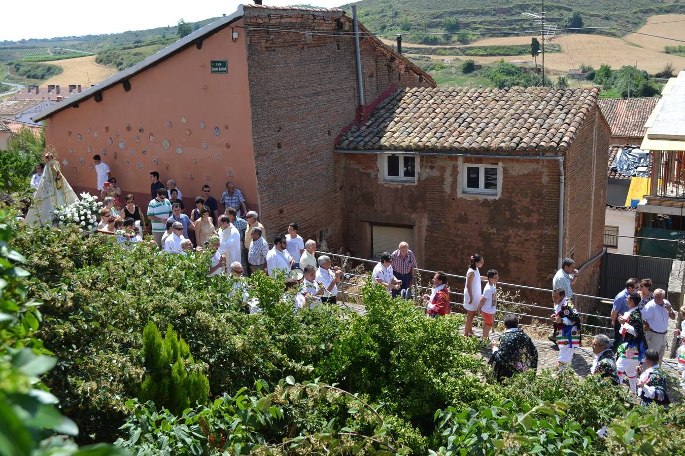 Danza y procesión de la Virgen Blanca en Ventosa