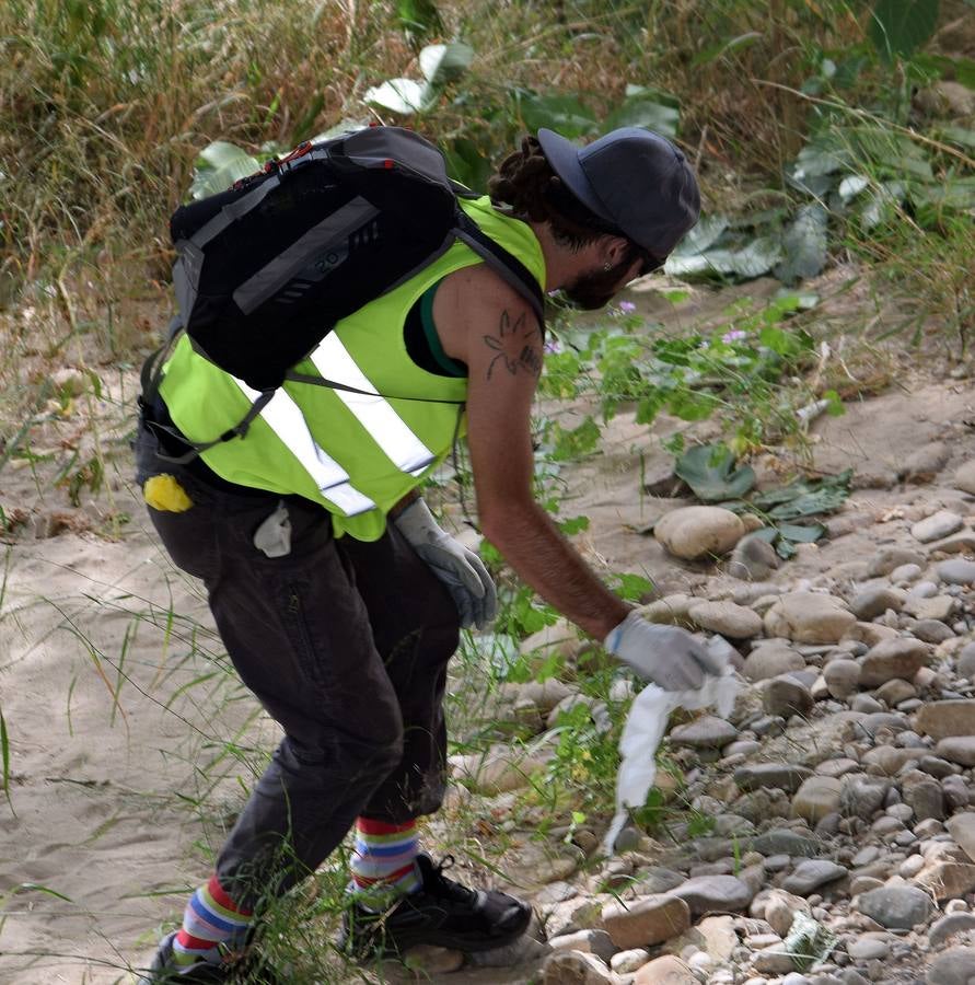 Voluntarios limpian el Ebro