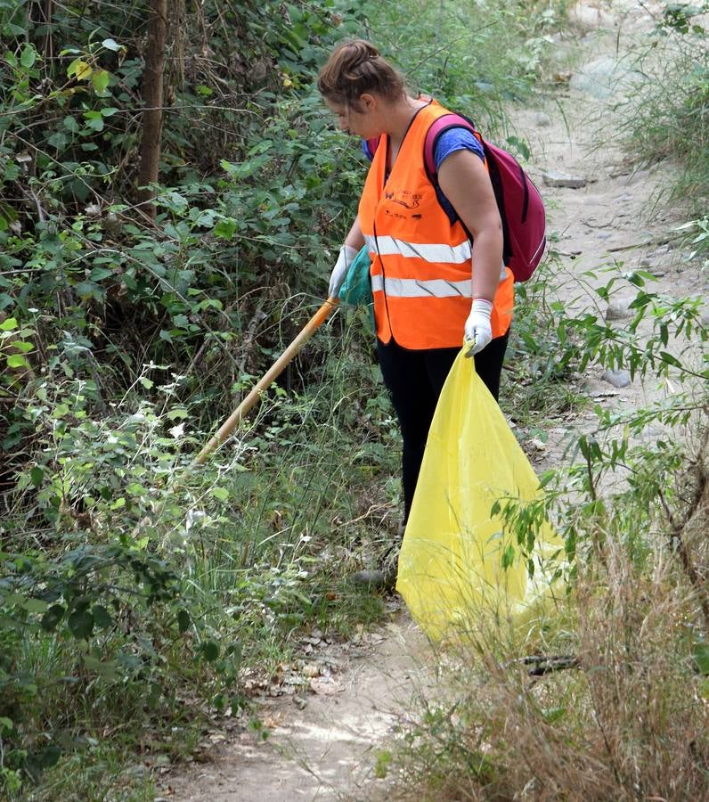 Voluntarios limpian el Ebro