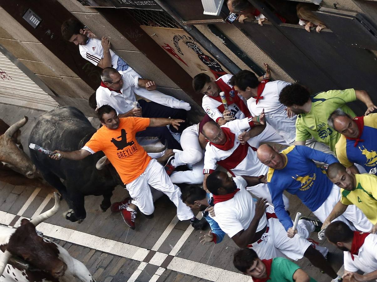 Así ha sido la cogida del joven de Calahorra herido por asta de toro en San Fermín