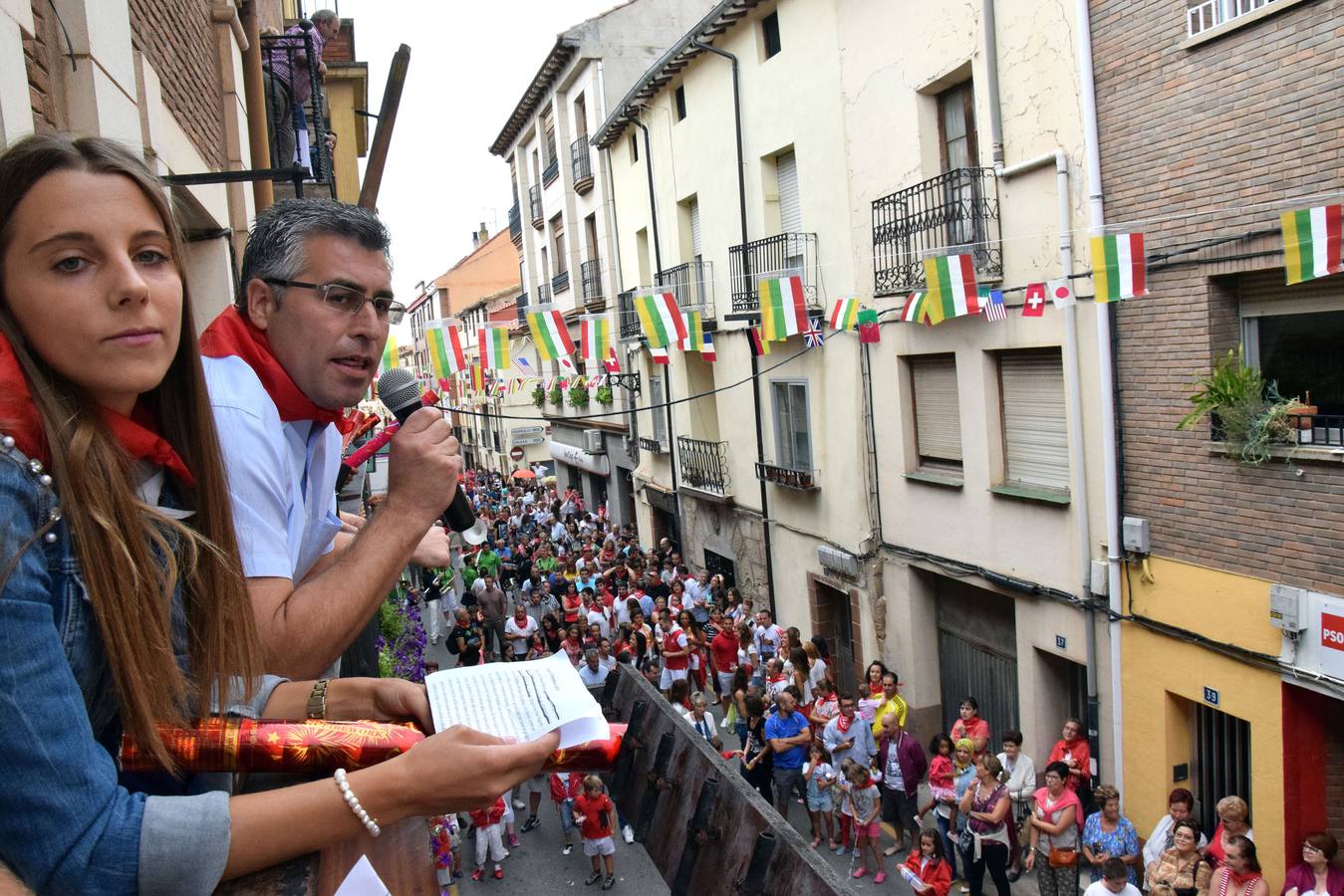 El cohete da inicio a las fiestas de Murillo