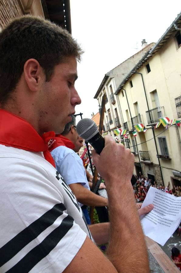 El cohete da inicio a las fiestas de Murillo