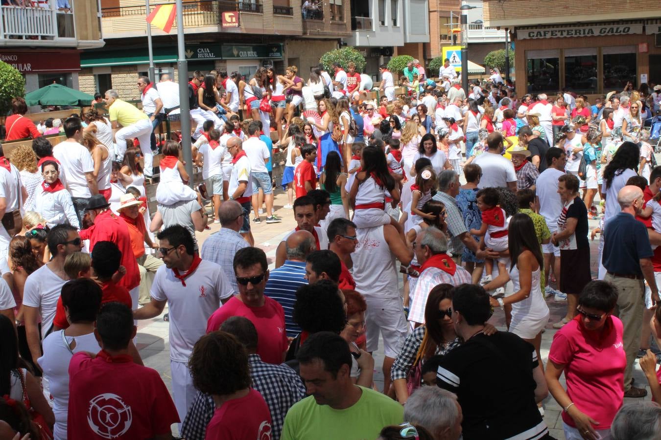 Chupinazo festivo en Rincón de Soto