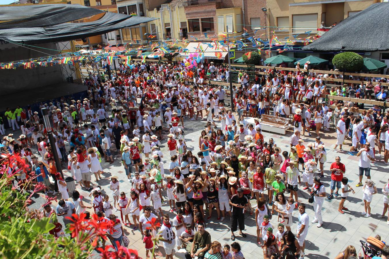 Chupinazo festivo en Rincón de Soto