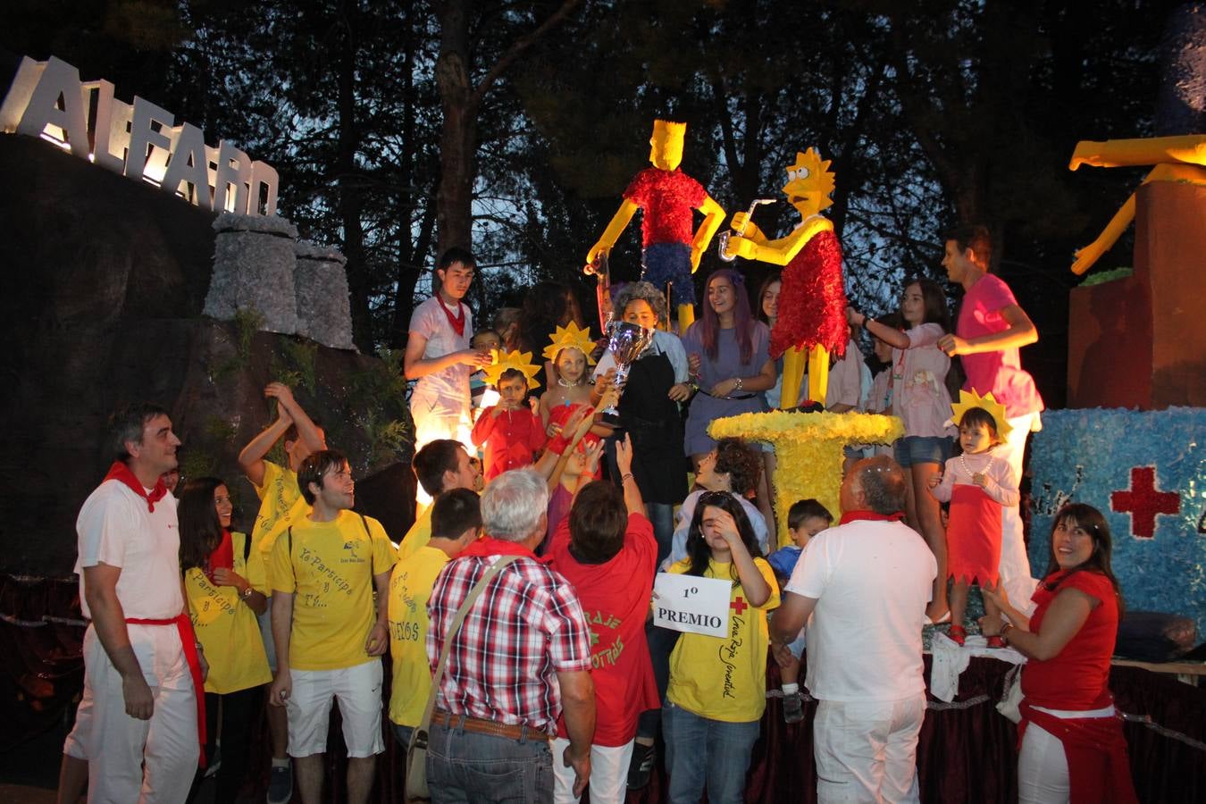 Las carrozas brillaron en Alfaro