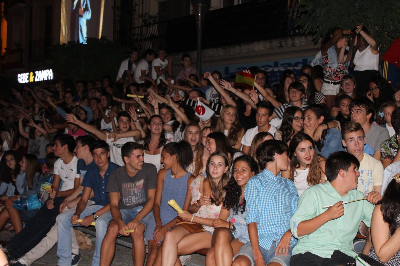 El &#039;play back&#039; de la peña Riojana en Calahorra