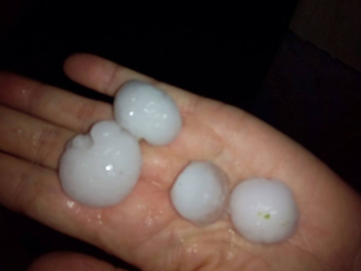 Granizada en Albelda, Nalda, Islallana, Nieva y Torrecilla