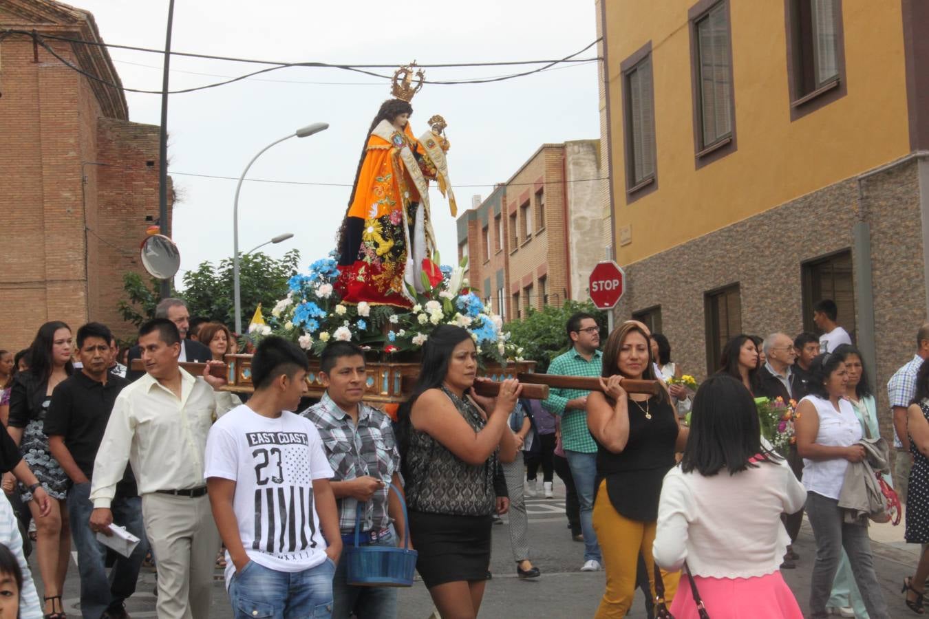 La comunidad ecuatoriana celebra la Virgen del Cisne en Alfaro