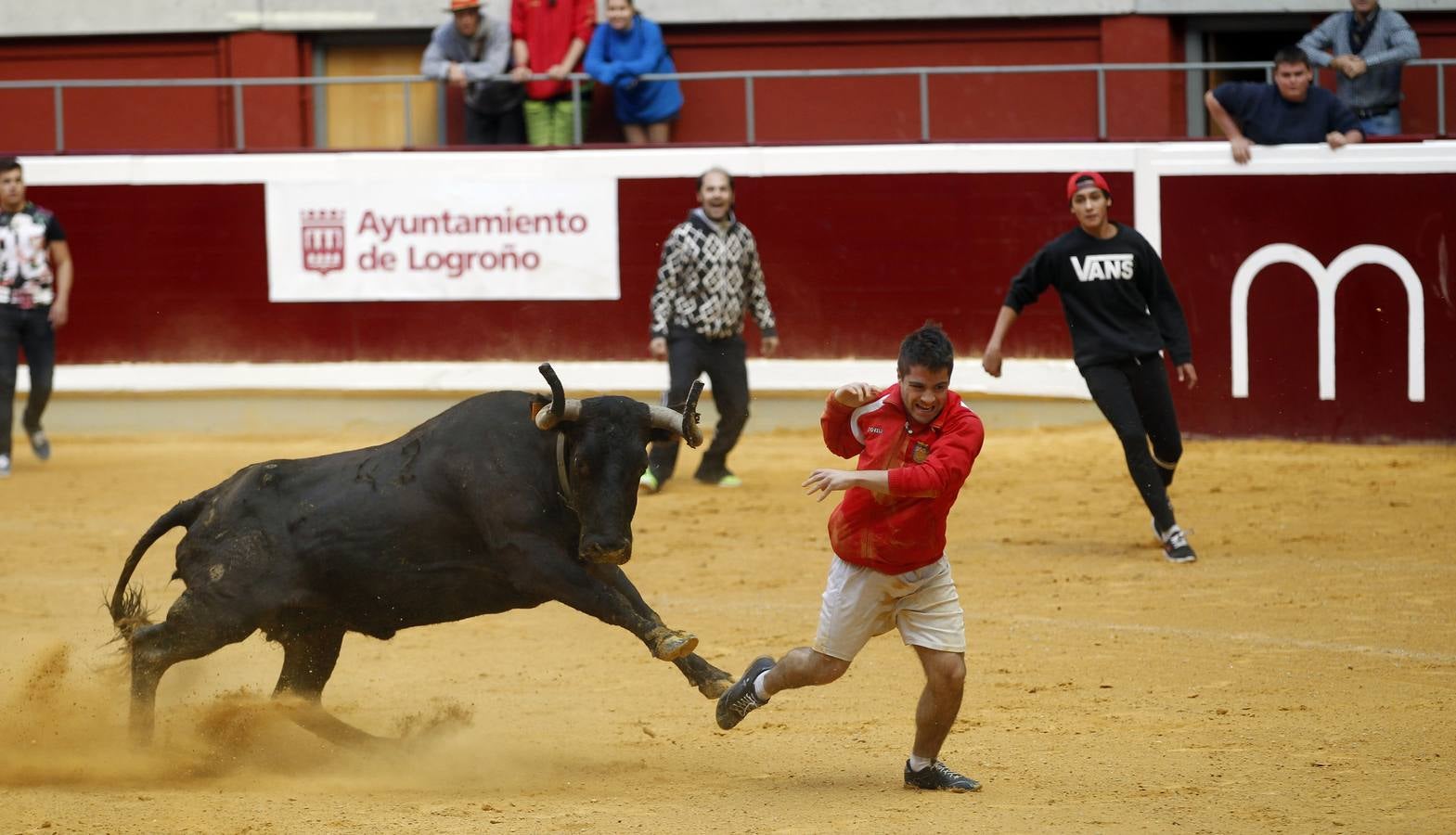 Fiesta multitudinaria en las vaquillas