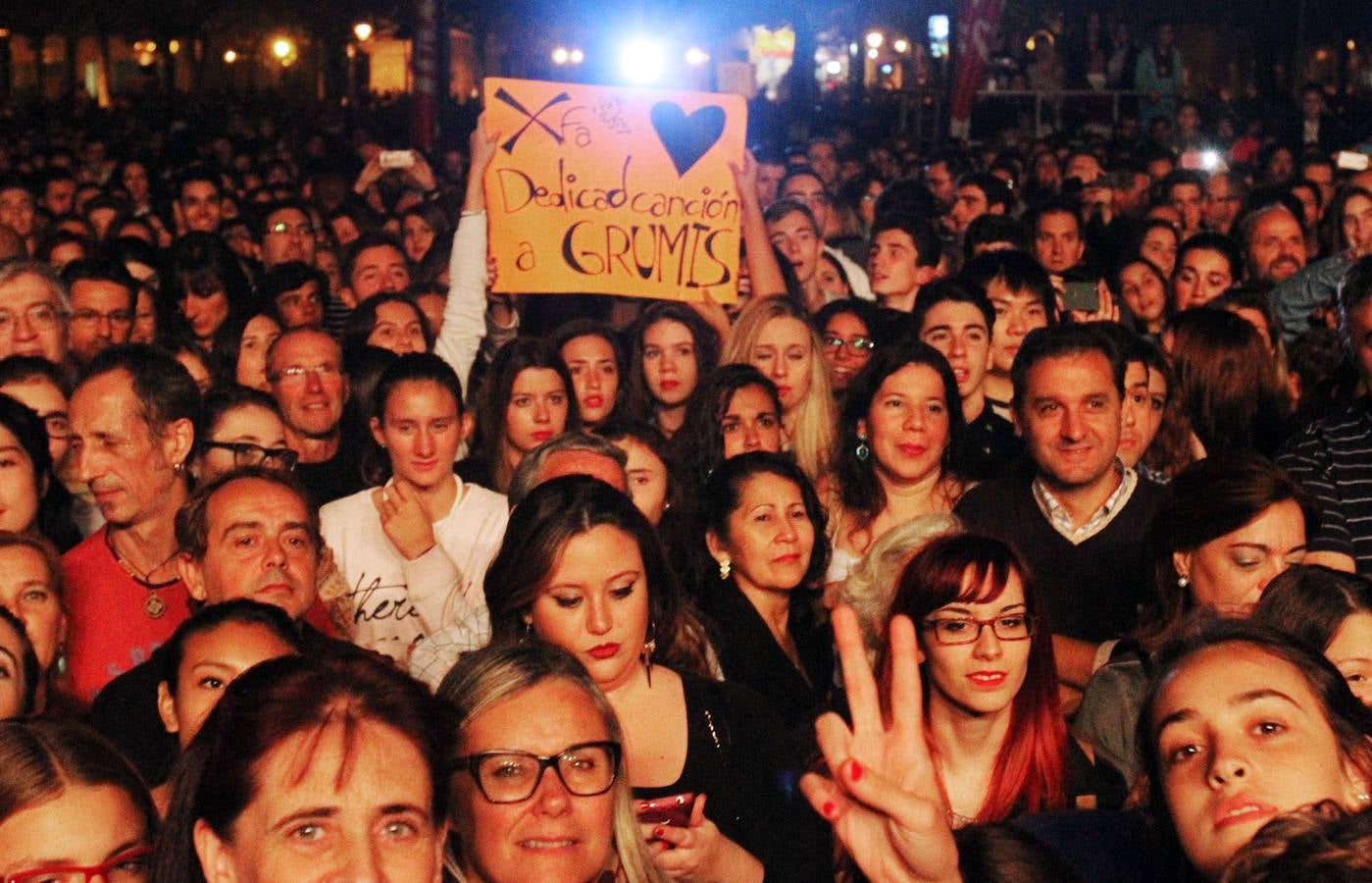 Nancys Rubias en la plaza del Ayuntamiento