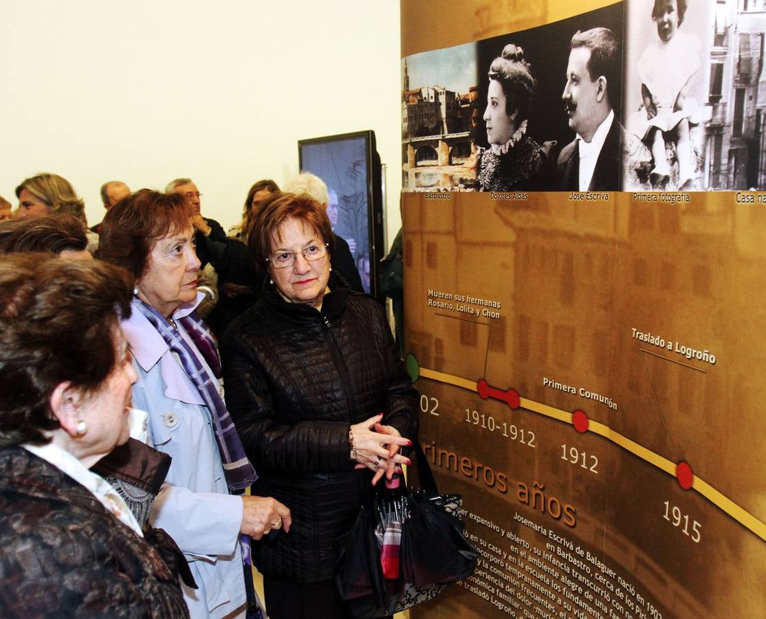 Inauguración en Logroño de la exposición sobre Escrivá de Balaguer, fundador del OPUS DEI