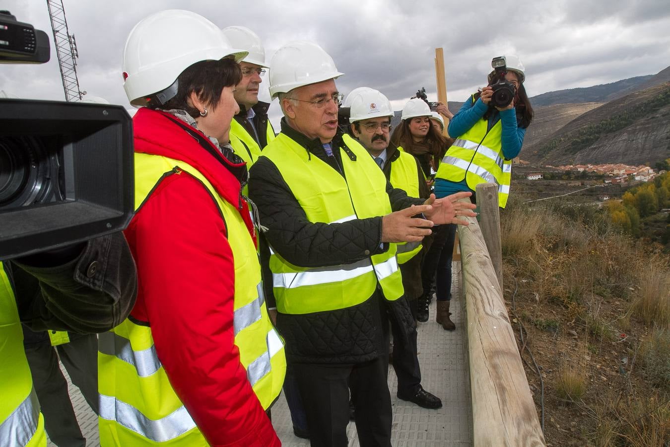 Las obras de la presa de Enciso