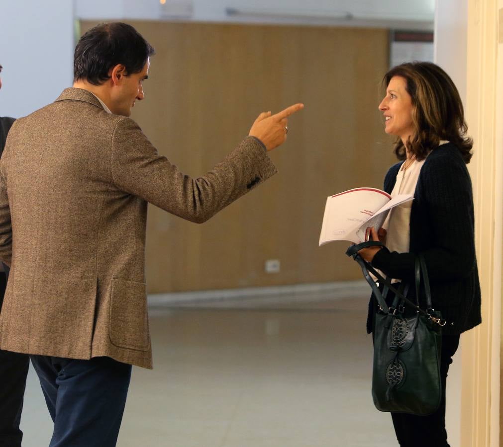 Los gestos en el Pleno del Ayuntamiento de Logroño