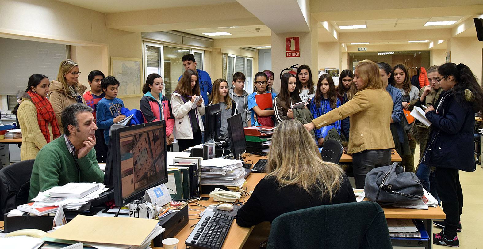 Alumnos del Sagasta visitan Diario LA RIOJA