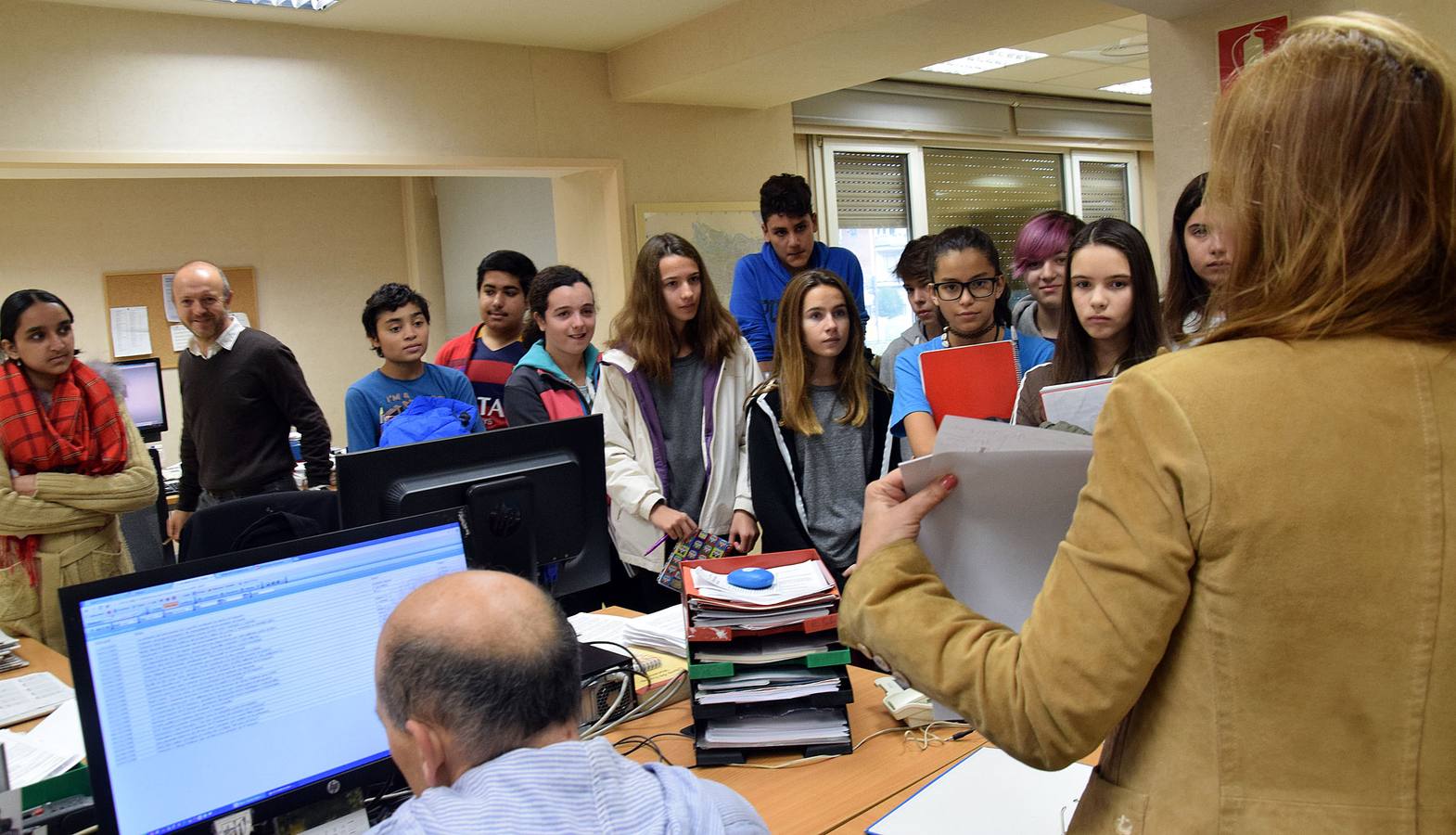 Alumnos del Sagasta visitan Diario LA RIOJA