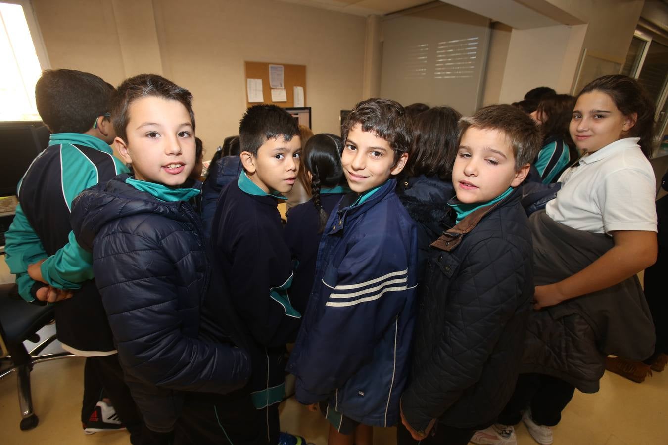 Hoy nos visitan los alumnos de 5º A de las Adoratrices