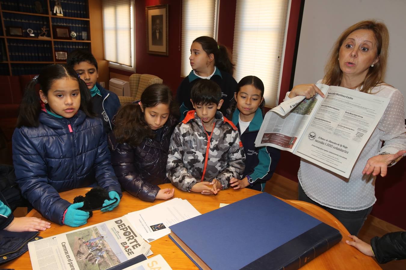 Hoy nos visitan los alumnos de 5º A de las Adoratrices