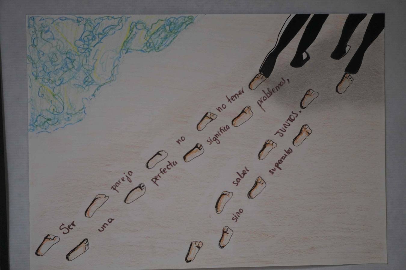 Dibujos por el respeto en el Colegio de Psicólogos (I)