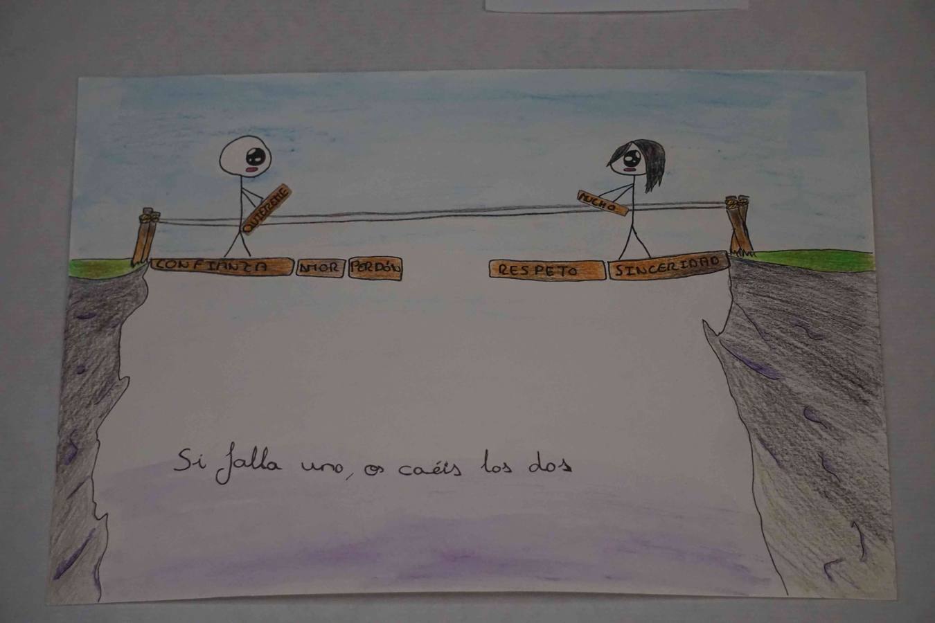 Dibujos por el respeto en el Colegio de Psicólogos (I)