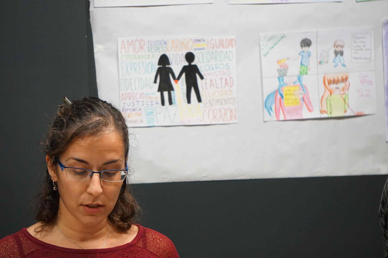 Dibujos por el respeto en el Colegio de Psicólogos (II)